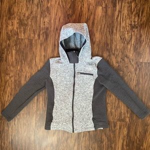 THE NORTH FACE zip up gray hooded jacket